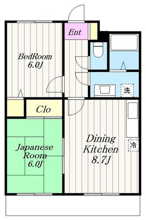 スカイヴィラ綾瀬の物件間取画像